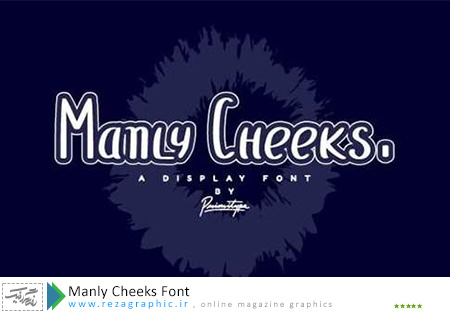 فونت انگلیسی - Manly Cheeks Font